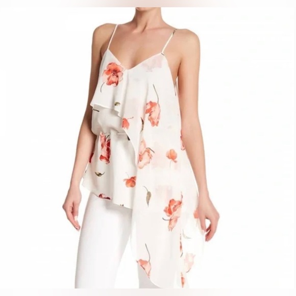 Haute Hippie Haute Hippie Faye Ruffled Silk Top - Picture 2 of 7